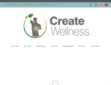 Tablet Screenshot of createwellnesscenter.com